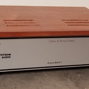 EconoBlock-1 Mono Block Amplifier Pair (Sapele Cases)